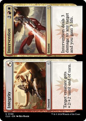 Integrity // Intervention card from Ravnica: Clue Edition