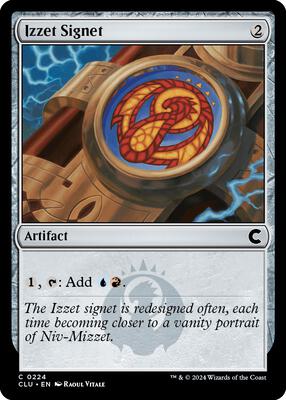 Izzet Signet card from Ravnica: Clue Edition
