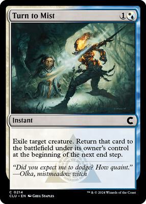 Turn to Mist card from Ravnica: Clue Edition