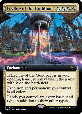 Leyline of the Guildpact (Extended Art) card from Murders at Karlov Manor