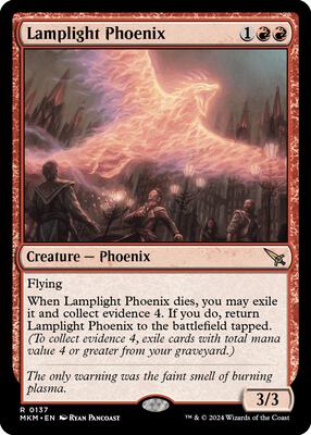 Lamplight Phoenix card from Murders at Karlov Manor