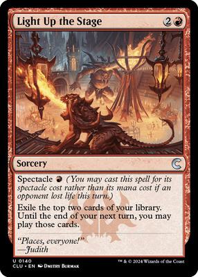 Light Up the Stage card from Ravnica: Clue Edition