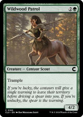 Wildwood Patrol card from Ravnica: Clue Edition