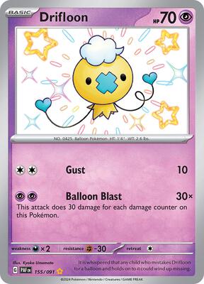 Drifloon card from SV: Paldean Fates