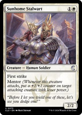 Sunhome Stalwart card from Ravnica: Clue Edition