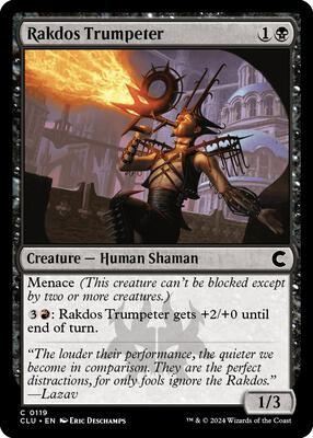 Rakdos Trumpeter card from Ravnica: Clue Edition