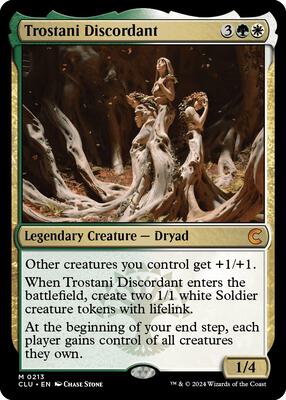 Trostani Discordant card from Ravnica: Clue Edition