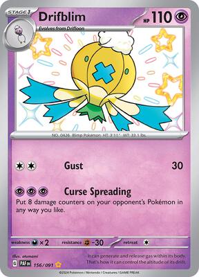 Drifblim card from SV: Paldean Fates