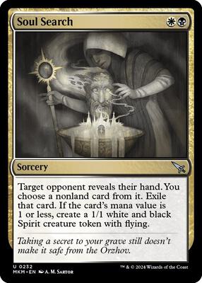 Soul Search card from Murders at Karlov Manor