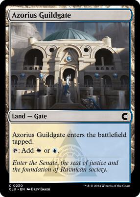 Azorius Guildgate card from Ravnica: Clue Edition