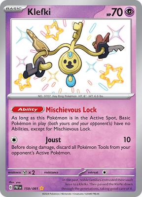 Klefki card from SV: Paldean Fates