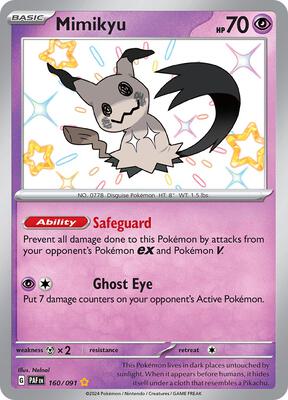 Mimikyu -160/091 card from SV: Paldean Fates