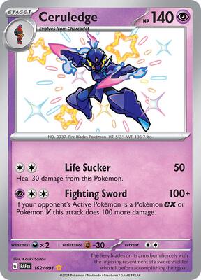 Ceruledge - 162/091 card from SV: Paldean Fates