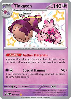 Tinkaton card from SV: Paldean Fates