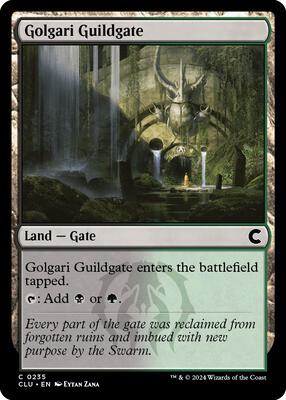 Golgari Guildgate card from Ravnica: Clue Edition