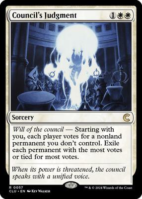 Council's Judgment card from Ravnica: Clue Edition