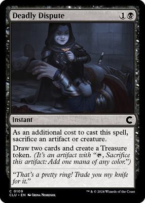 Deadly Dispute card from Ravnica: Clue Edition