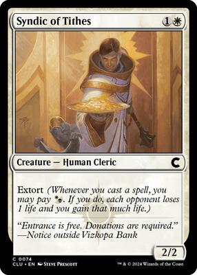Syndic of Tithes card from Ravnica: Clue Edition