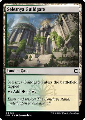 Selesnya Guildgate card from Ravnica: Clue Edition