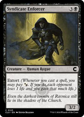 Syndicate Enforcer card from Ravnica: Clue Edition