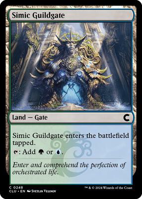 Simic Guildgate card from Ravnica: Clue Edition