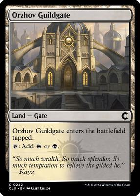 Orzhov Guildgate card from Ravnica: Clue Edition