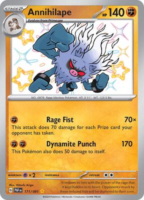 Annihilape - 171/091 card from SV: Paldean Fates