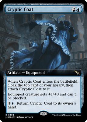 Cryptic Coat (Extended Art) card from Murders at Karlov Manor