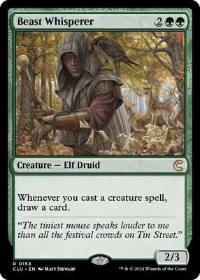 Beast Whisperer card from Ravnica: Clue Edition