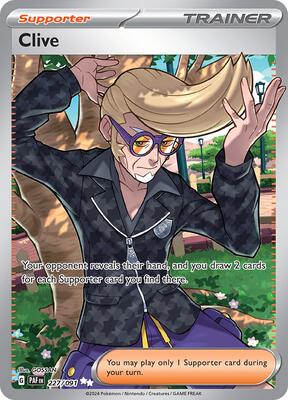 Clive - 227/091 card from SV: Paldean Fates