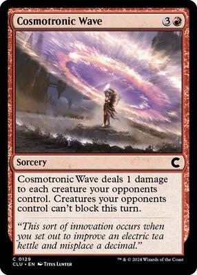 Cosmotronic Wave card from Ravnica: Clue Edition