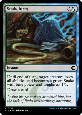 Snakeform card from Ravnica: Clue Edition