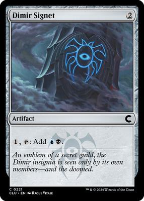 Dimir Signet card from Ravnica: Clue Edition