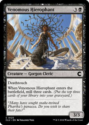 Venomous Hierophant card from Ravnica: Clue Edition