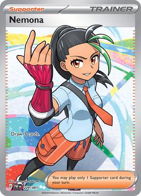 Nemona - 229/091 card from SV: Paldean Fates