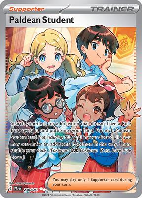 Paldean Student - 230/091 card from SV: Paldean Fates