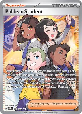 Paldean Student - 231/091 card from SV: Paldean Fates