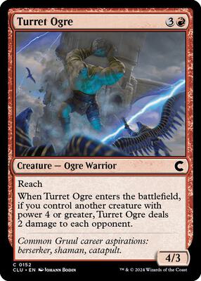 Turret Ogre card from Ravnica: Clue Edition