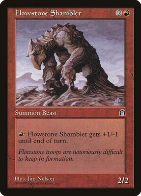 Flowstone Shambler card from Stronghold