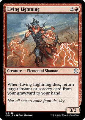 Living Lightning card from Ravnica: Clue Edition