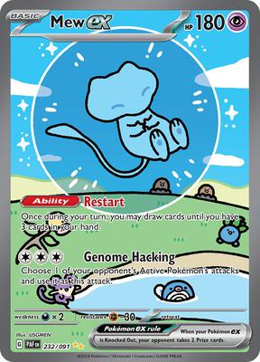 Mew ex - 232/091 card from SV: Paldean Fates