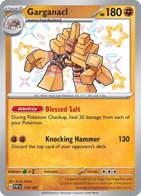 Garganacl card from SV: Paldean Fates