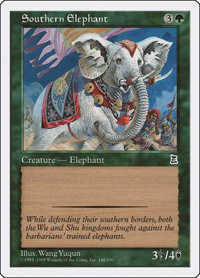 Southern Elephant card from Portal Three Kingdoms