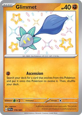 Glimmet card from SV: Paldean Fates