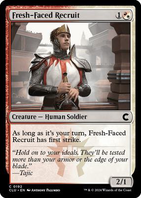 Fresh-Faced Recruit card from Ravnica: Clue Edition