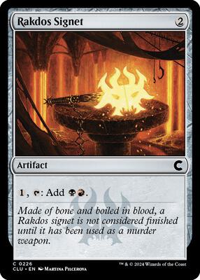Rakdos Signet card from Ravnica: Clue Edition
