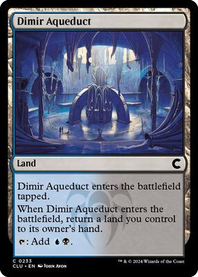 Dimir Aqueduct card from Ravnica: Clue Edition
