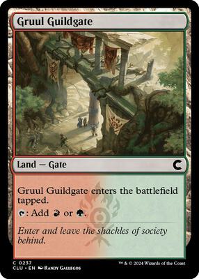 Gruul Guildgate card from Ravnica: Clue Edition