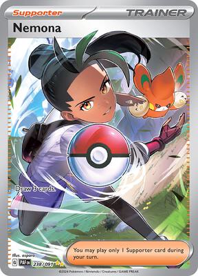 Nemona - 238/091 card from SV: Paldean Fates