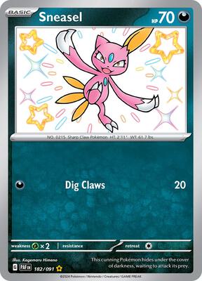 Sneasel card from SV: Paldean Fates